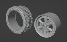 Gotti Wheel, Rims for Renault R5 Alpine 1/24 (for Italeri Model Kit 3652)