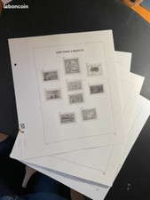 Feuilles préimprimées SAINT PIERRE ET MIQUELON pour album DAVO