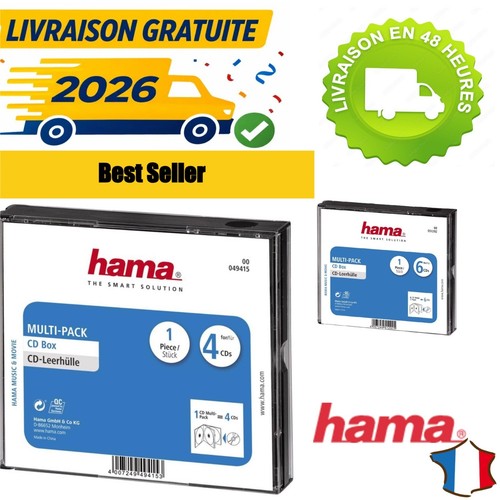 Boîtier hama dvd - 4, cd