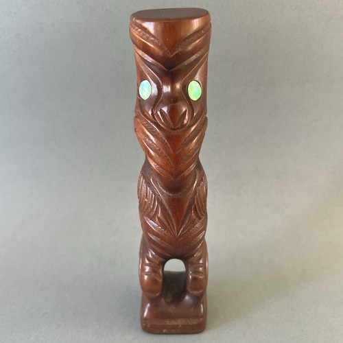 Statuette tiki bois sculpté - tiki,