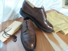 JM Weston 590 Triple Sole / Bout Golf Fleuri Oxford Brown US 9D - 9.5D  / UK 8