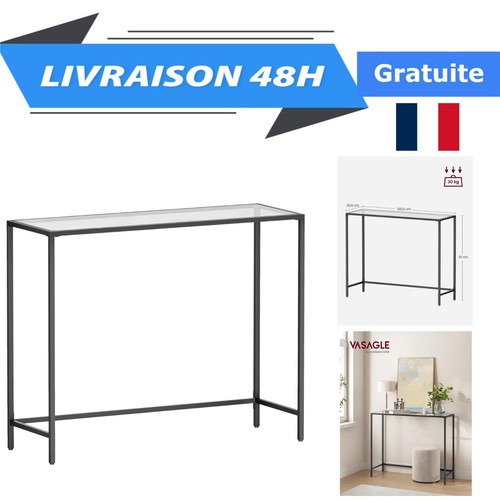 Vasagle table console verre - table,