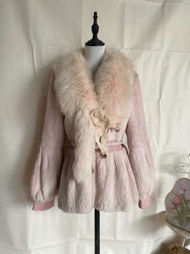 Manteau femme bordure - , fourrure