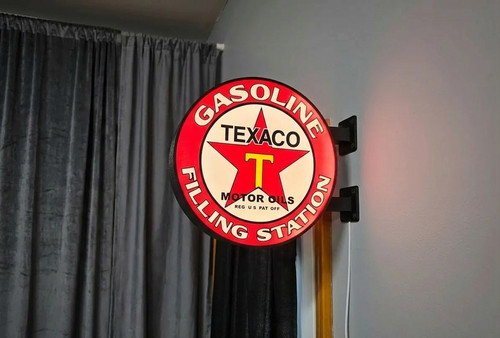 Enseigne lumineuse texaco led - enseigne,