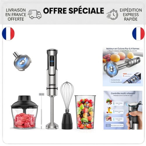 Mixeur plongeant ganiza 1200 - mixeur,