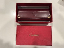 VINTAGE CARTIER ORFY PLATINE PLATED 48MM LIGHT GREY LENSES SUNGLASSES