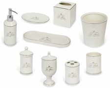 Le Bain Bath Accessories Porcelain With Glazed Finish White Color