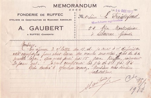 Ruffec fonderie gaubert - 16,