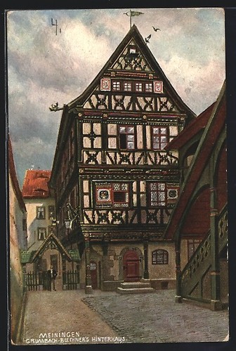 Carte postale artiste - carte, d'artiste