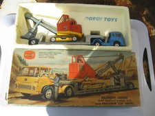 CORGI GS 27  MAJOR BEDFORD CARRIER WITH PRIESTMAN CUB SHOVEL ALL GOOD ORIGINAL 