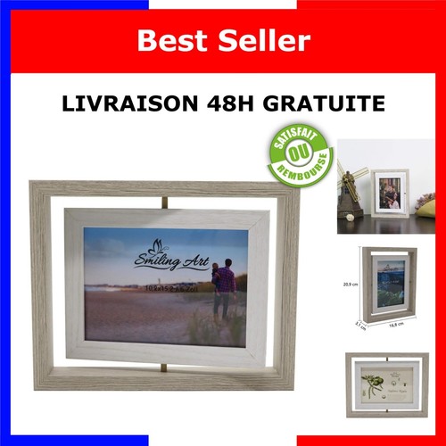 Cadre photo pivotant double - , 2