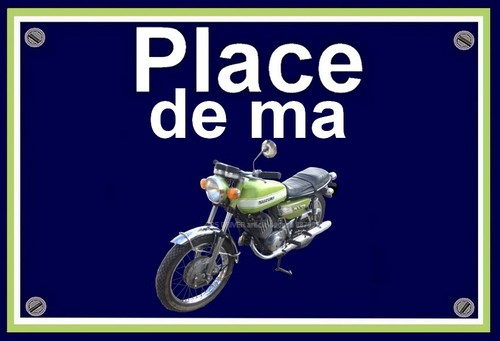 Plaque place ma suzuki t - ", de
