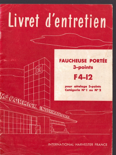 Faucheuse portee mc - faucheuse, f4-12