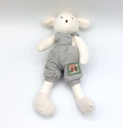 Doudou peluche mouton blanc