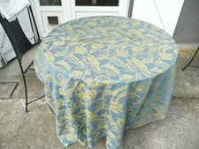 Antique Blue Flower Decor Mattress Canvas Art Deco Era