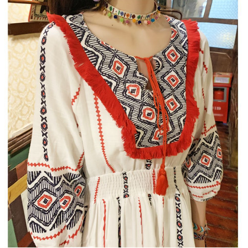 Robe maxi imprimée - robe,