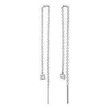 14K White Gold Baguette