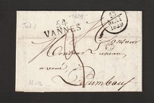 Lettre Marque Postale 1829 54