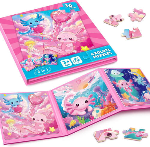 Puzzle magnétique axolotl - magnétique,