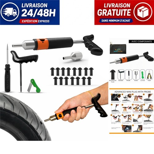 Kit réparation pneu tubeless