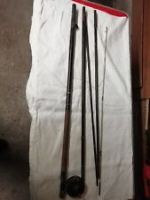 Canne à pêche + moulinet ancien de collection 5 brins à fil intérieur de 4.8 m