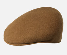 Kangol Original 504 Cap Flatcap Bêret Bonnet Casquette Laine Caramel Neuf