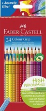 Faber-Castell Couleur Prise Aquarelle Crayons de Couleur - 24 Couleurs Assorties