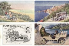 DION-BOUTON AUTOMOBILE ADVERTISING PRE-1940, 15 Vintage Postcards (L7298)