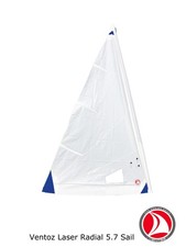 Ventoz Laser Radial Voile 5.7