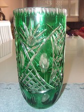 SUPERBE GRAND VASE EN CRISTAL