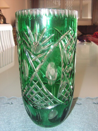Superbe grand vase cristal - grand,