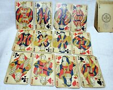 Nain Jaune Game Antique Card Deck France c 1890s Complete Antique Box