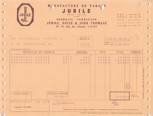 Belgique liege tabac jubile - belgique,