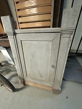 Façade Bois Boiserie Ancien Meuble Empire Peint Restauration Sous Vasque