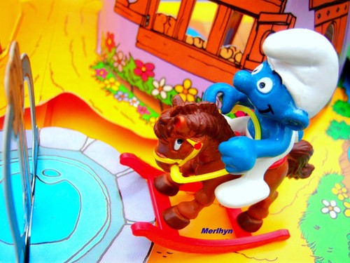 40221 super schtroumpf cheval