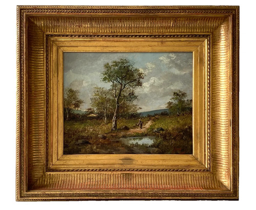 Ancien tableau hst barbizon - ancien,