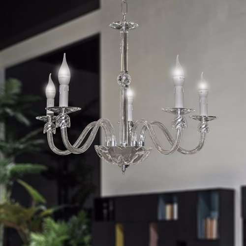 Lustre cristal moderne - cristal, 5
