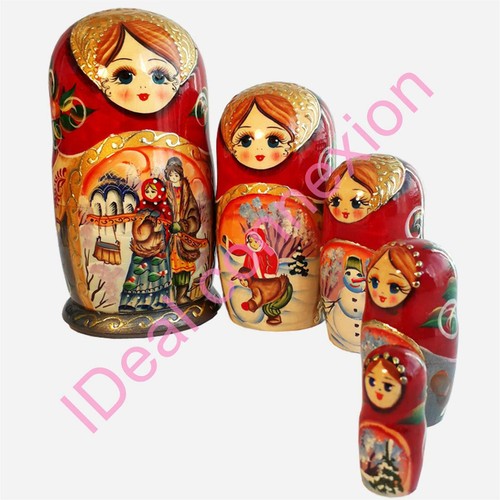 Matryoshka russian doll - russian, winter