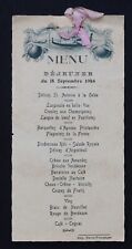 Restaurant Menu Lunch 18 September 1946 Gondola Venice Pouzauges