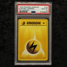 Pokemon PSA 10 Base Set Electro-Energy 1st Edition German Card Collection