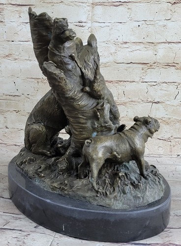 Sculpture bronze chiens - bronze,
