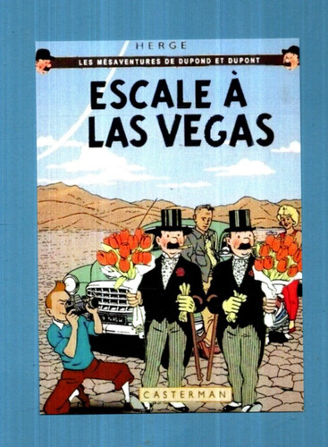 Carte postale tintin - tintin., escale