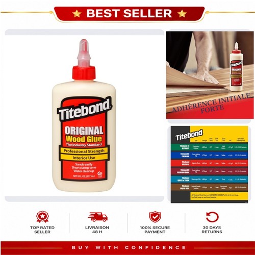 Colle bois titebond 237 ml - bois,