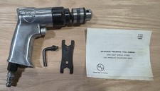 Vintage Milwaukee Pneumatic 3/8" Cap. Heavy Duty Drill Model MP-520T (Siezed Up)