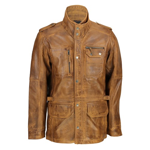 Hommes fauve marron cuir - fauve,