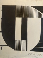 Gravure Original 1937 Sur Lino