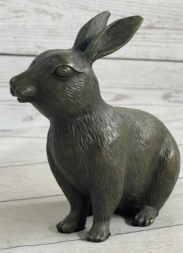 Sculpture bronze lapin - bronze,