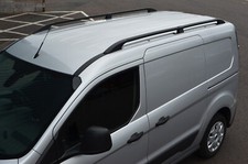 Aluminium Noir Barres de Toit Côté Rail Pour L1 Ford transit connect (2012
