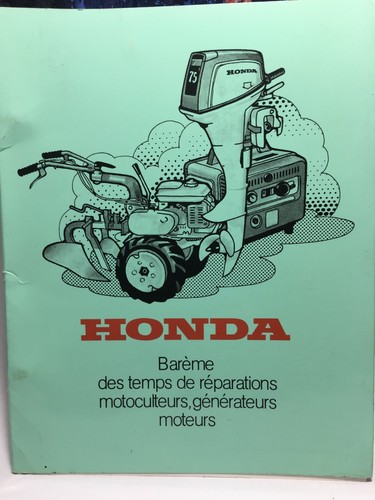 Honda barème des temps de - temps,