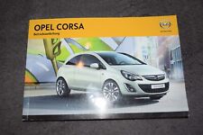 Operating Instructions Manual Opel Corsa D 01/2012 incl. OPC Unused